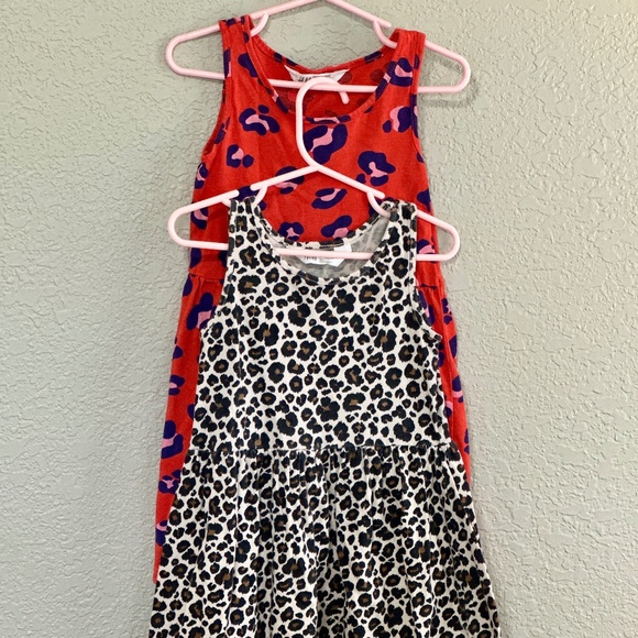 H&M Leopard Print Kids Dresses - Red/Blue and Brown/Tan - Picture 1 of 15